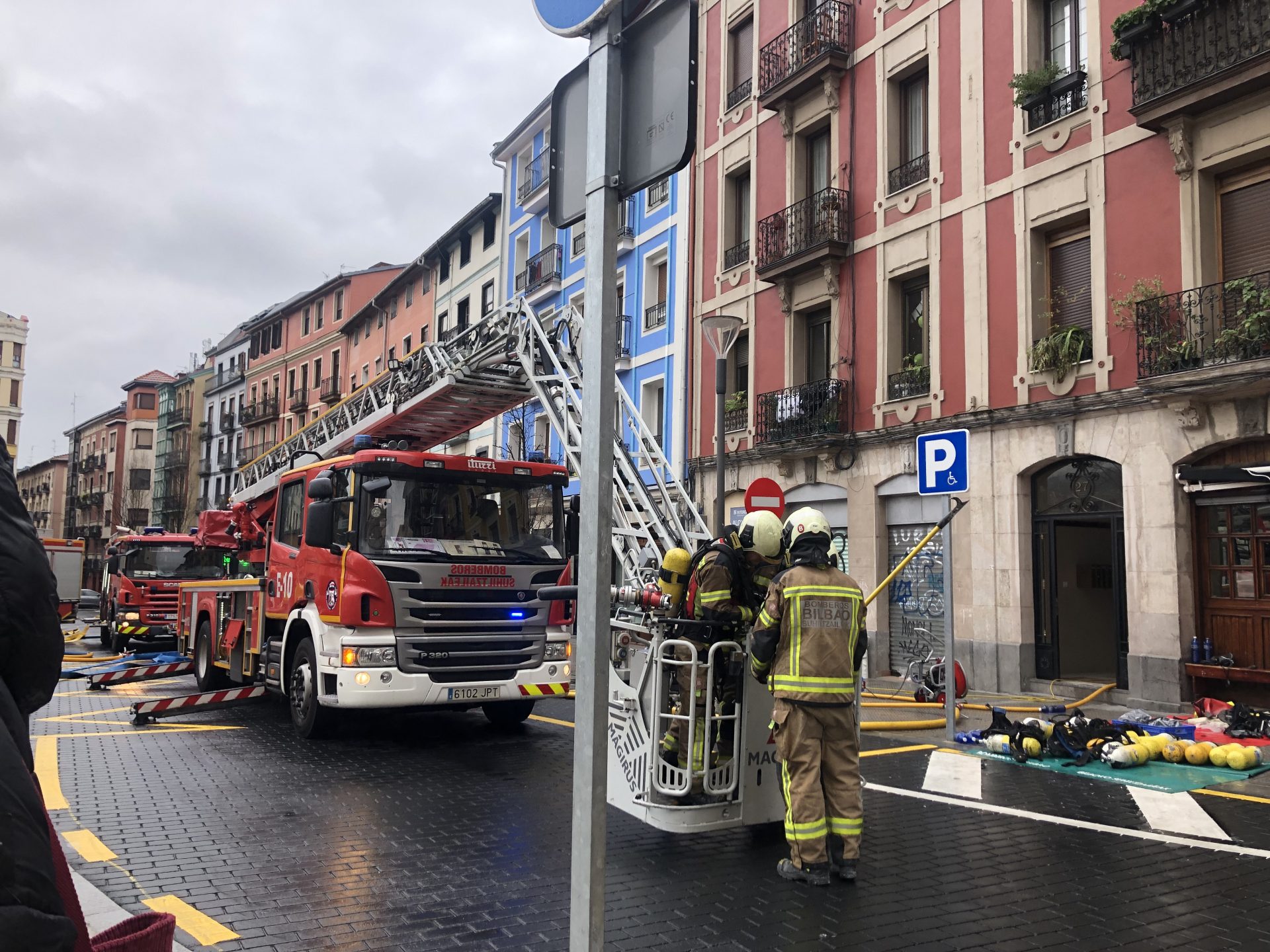 Incendio en el barrio de San Francisco | Radio Nervión