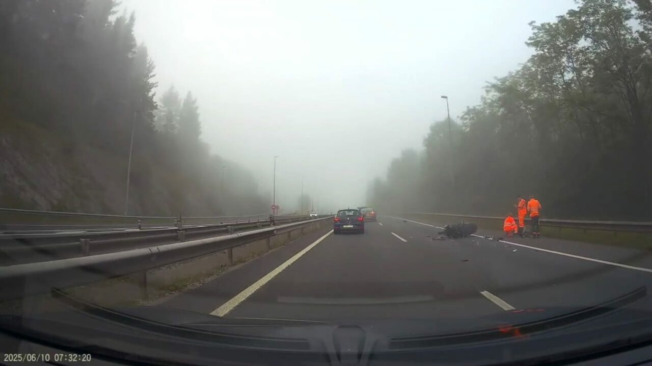 Un motorista herido en un accidente en Artebakarra, sentido Derio