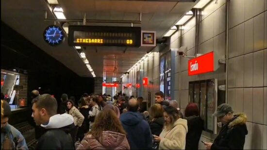 Servicio restablecido en toda la red de Metro Bilbao