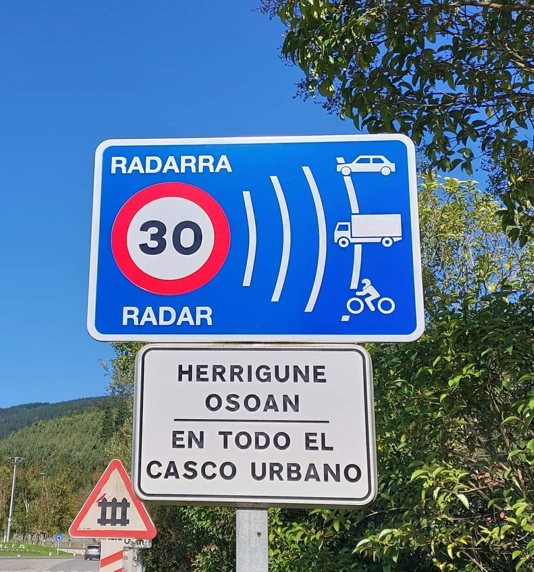 Zalla activa el radar a 30 km/h