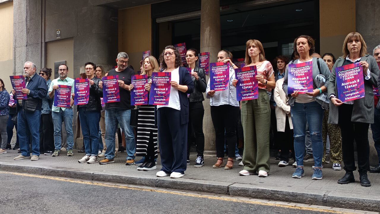 CCOO de Euskadi convoca un minuto de silencio por la DANA