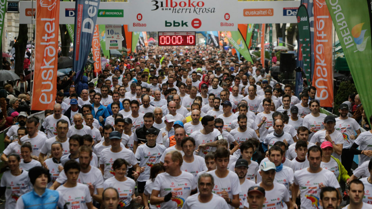 La Herri Krosa volverá a teñir de blanco Bilbao este domingo