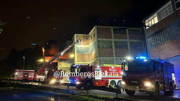 Detenido el presunto autor del incendio de un pabellón industrial en Arrigorriaga