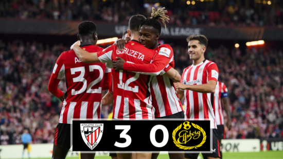 El Athletic arrasa ante el Elfsborg y se afianza en Europa