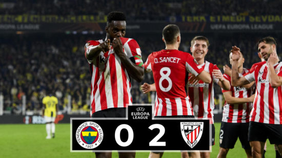 El Athletic domina al Fenerbahçe y se afianza en Europa