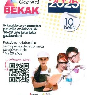 Becas para mejorar la empleabilidad de la juventud de Nerbioi Ibaizabal