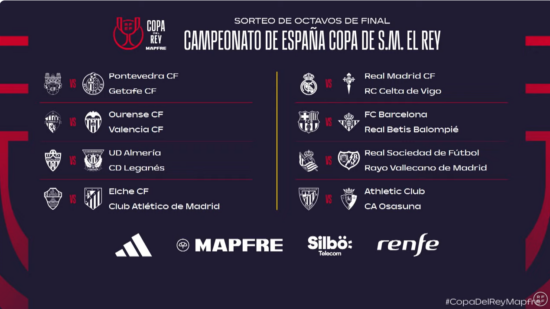 El Athletic se enfrentará al Osasuna en los octavos de final de la Copa del Rey