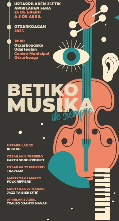 El programa “Betiko Musika 2025” lleva la música en vivo a Otxarkoaga