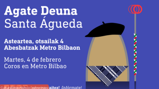 Nueve coros cantarán este martes en Metro Bilbao en la víspera de Santa Águeda