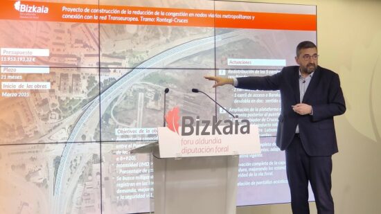 Comienzan las obras para la descongestión del tráfico en el puente Rontegui a la altura de Barakaldo