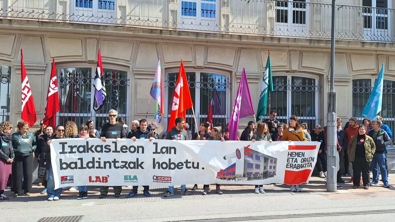 Última reunión para intentar evitar la huelga de educación la próxima semana en Euskadi