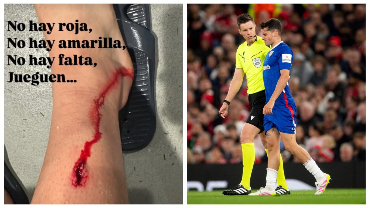 El Athletic confirma la lesión de Beñat Prados y carga contra el arbitraje en Old Trafford