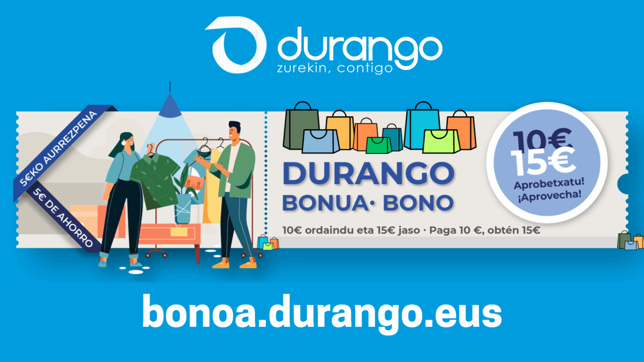 Durango pone en venta 10.000 bonos comercio en su campaña de primavera