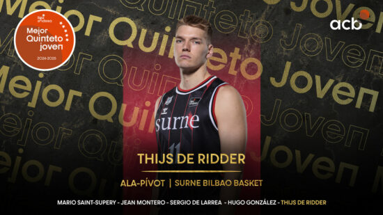 Thijs de Ridder, en el mejor quinteto joven de la ACB