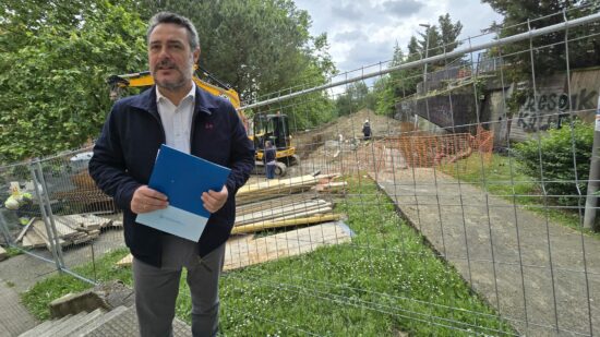 Barakaldo elimina escaleras y construye rampas para unir Cruces y La Dinamita