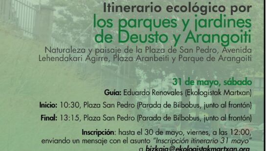 Te sorprenderán estos espacios verdes que existen en algunos barrios de Bilbao