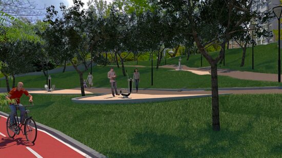 Bilbao transforma la Avenida del Ferrocarril en un nuevo parque accesible