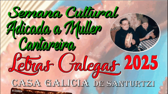 La Casa de Galicia de Santurtzi celebra el Día das Letras Galegas: música, danza y tradición