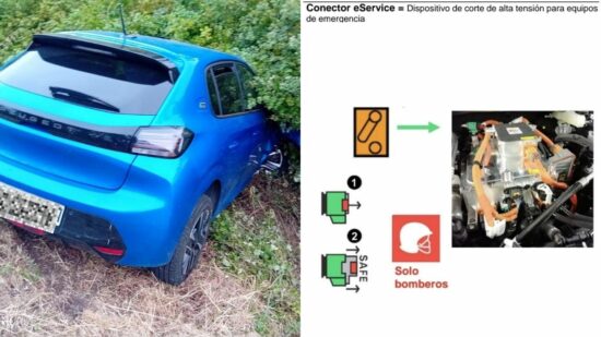 Este es el protocolo en caso de accidente con un Peugeot E-208