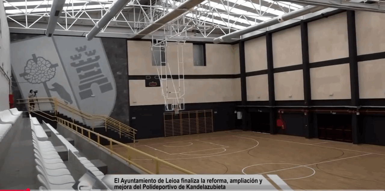 Leioa transforma el polideportivo Kandelazubieta en un espacio multifuncional