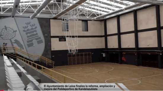 Leioa transforma el polideportivo Kandelazubieta en un espacio multifuncional