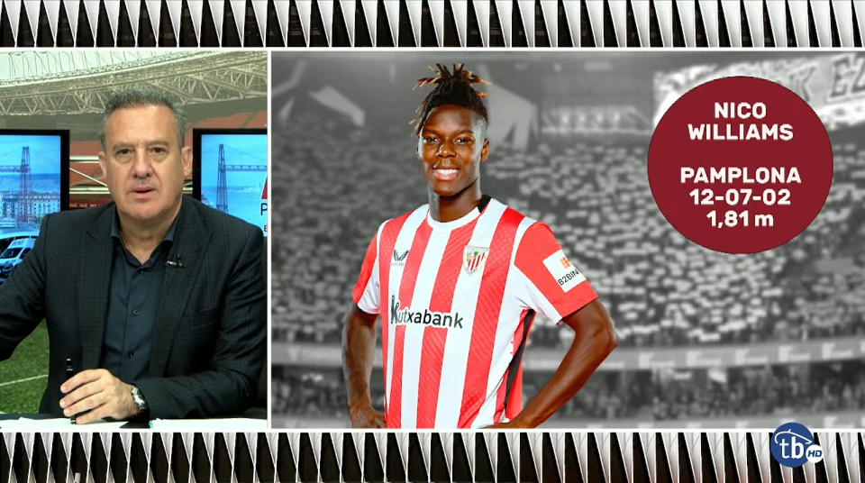 «¡No engañes, Perillas!»: bronca en directo en Bilbosport por el futuro de Nico Williams
