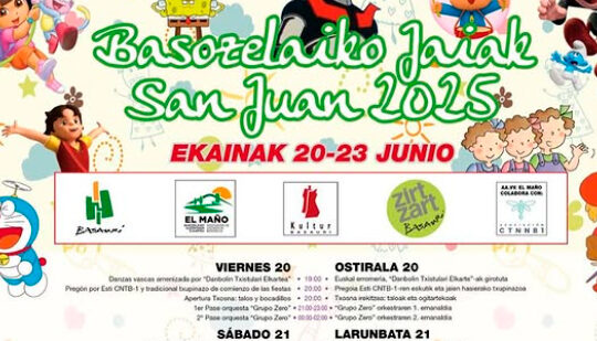 Fiestas de Basozelai en Basauri: programa completo