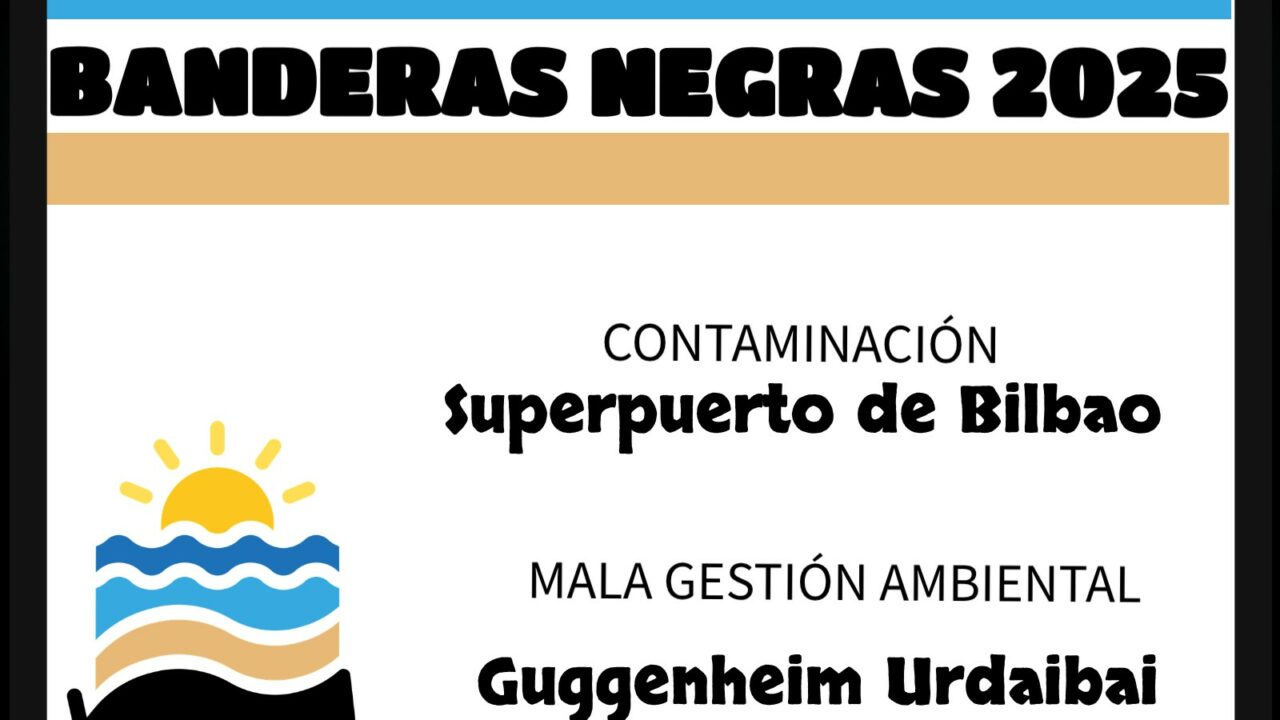 Banderas negras en cuatro puntos del litoral vasco para este verano