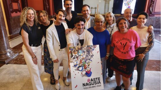 Errata en el cartel de Aste Nagusia: confunde los colores de la ikurriña