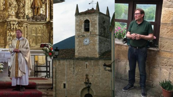 Vecinos de Trespaderne recogen firmas contra el traslado de su párroco a Espinosa de los Monteros