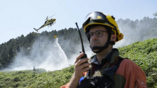 Simulacro de incendio forestal en Peñas Negras