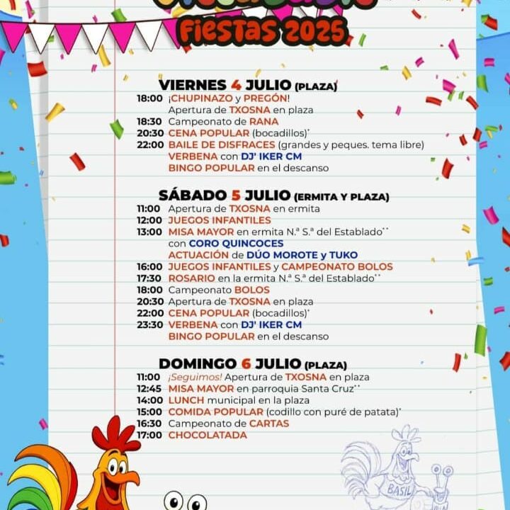 Fiestas de Villabasil del 4 al 6 de julio: programa completo