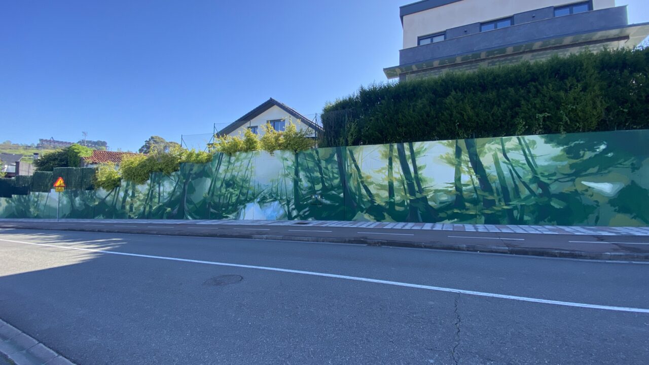 Murales decorativos para limpiar y sustituir pintadas vandálicas en Leioa