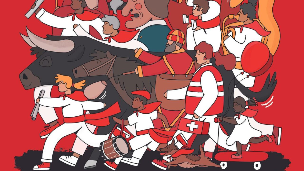 Así se celebran los Sanfermines en Bilbao