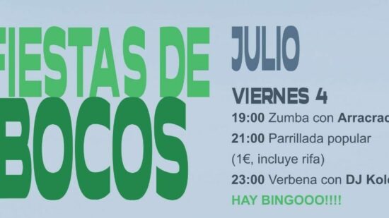 Fiestas de Bocos del 4 al 6 de julio: programa completo