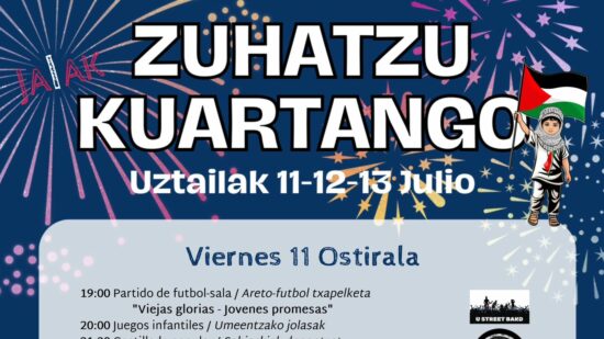Fiestas de Zuhatzu Kuartango del 11 al 13 de julio: programa completo