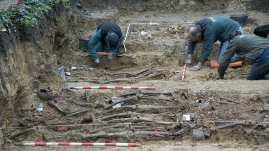 Última fase de exhumaciones en Amorebieta: 127 restos recuperados y solo 4 identificados