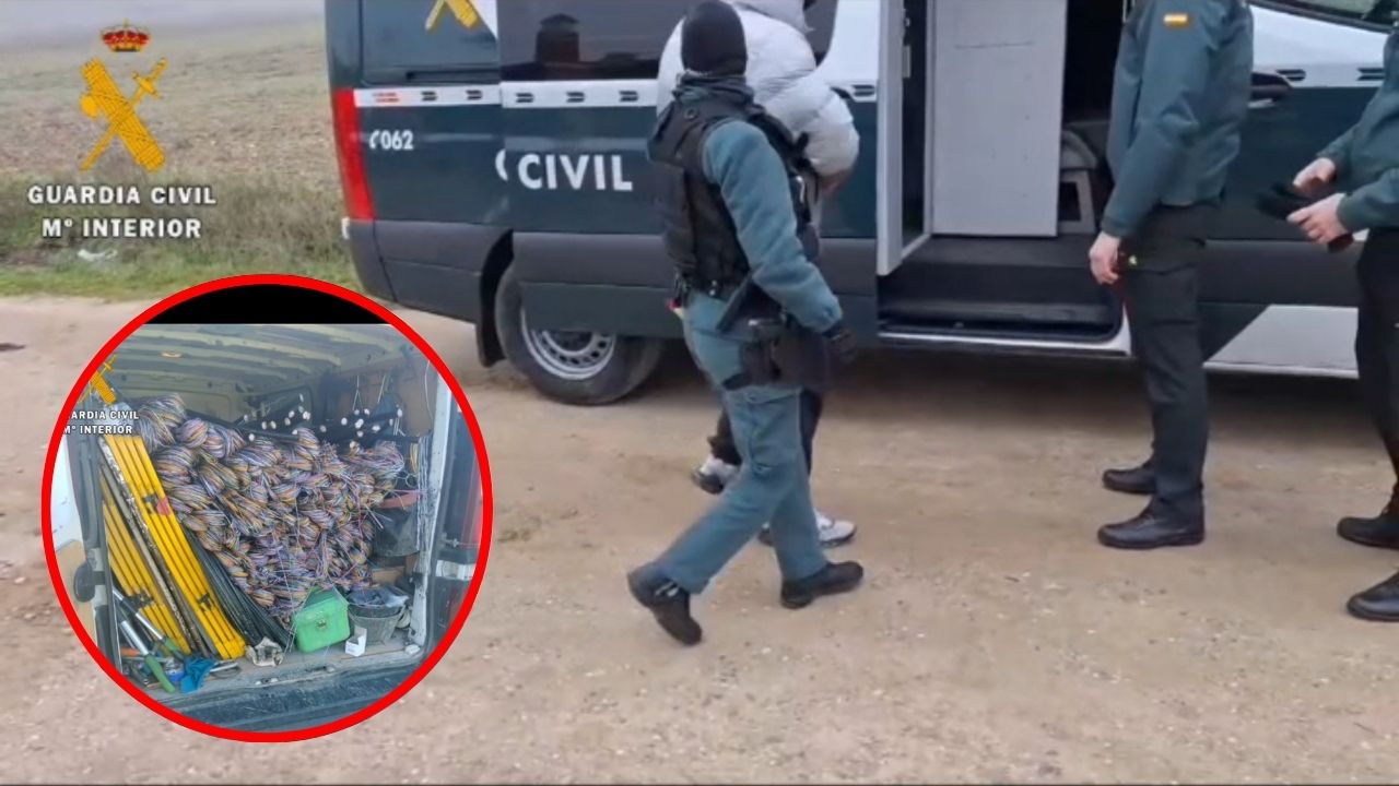 Desarticulado un grupo criminal que robó más de cinco toneladas de cobre en Valladolid