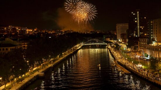 Siete pirotécnicas participarán en el concurso de fuegos artificiales de Aste Nagusia