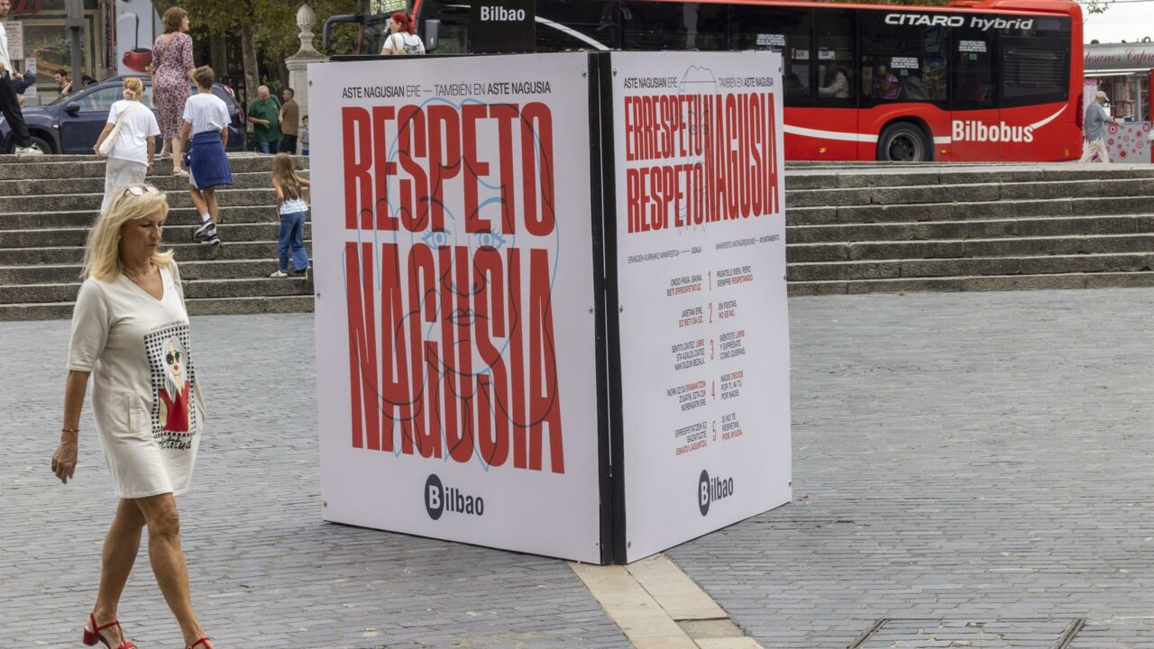 “Respeto nagusia”, el lema de Bilbao contra las agresiones en Aste Nagusia 2025
