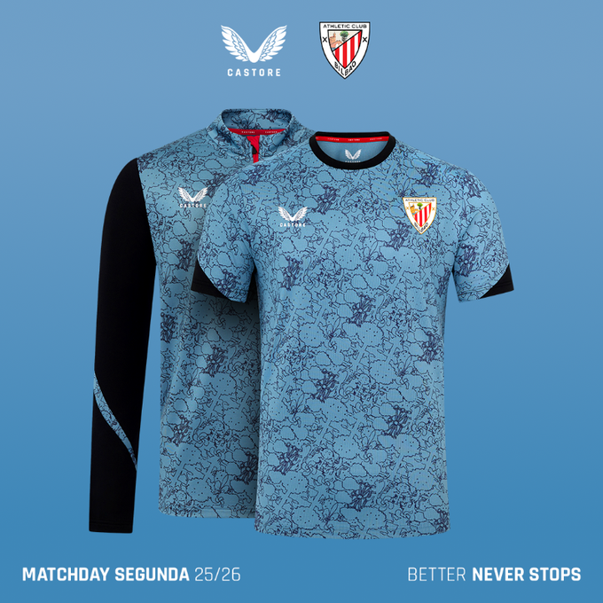 El Athletic estrena ropa de calentamiento visitante en Anfield