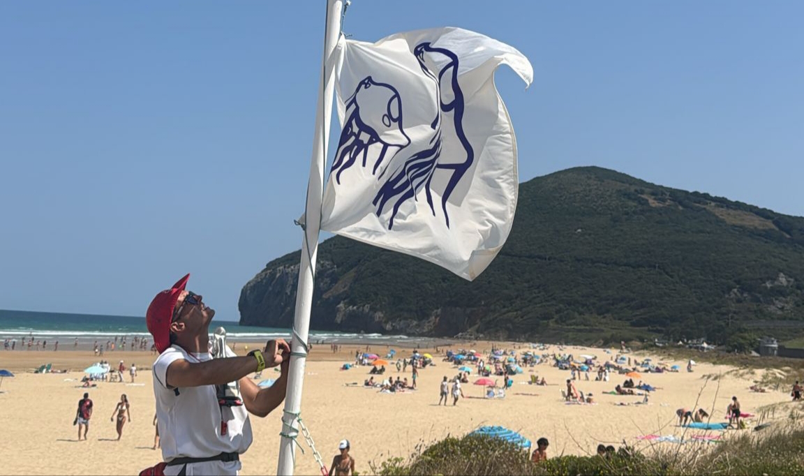 Temor en la playa de Berria: 35 picaduras de medusa en media hora