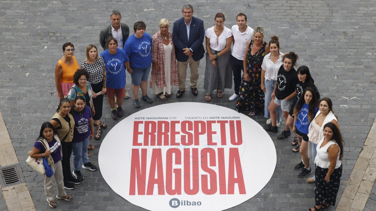 Bilbao refuerza su compromiso contra las agresiones en Aste Nagusia
