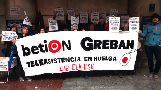 La plantilla de BetiON irá a la huelga para exigir la readmisión de una trabajadora y protección ante agresiones
