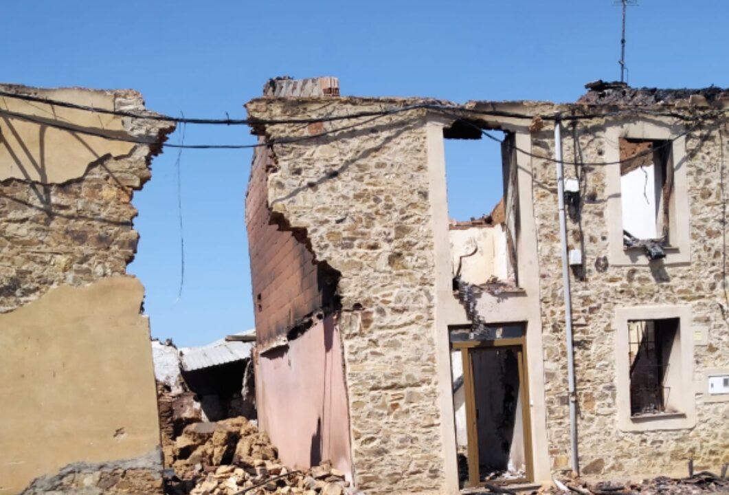 Bego, la leioaztarra con el corazón roto por los incendios de León