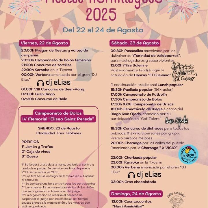Fiestas de Hornillayuso del 22 al 24 de agosto: programa completo