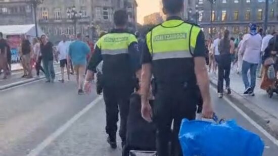 La policía municipal detiene a 111 personas en fiestas, once menos que el año pasado