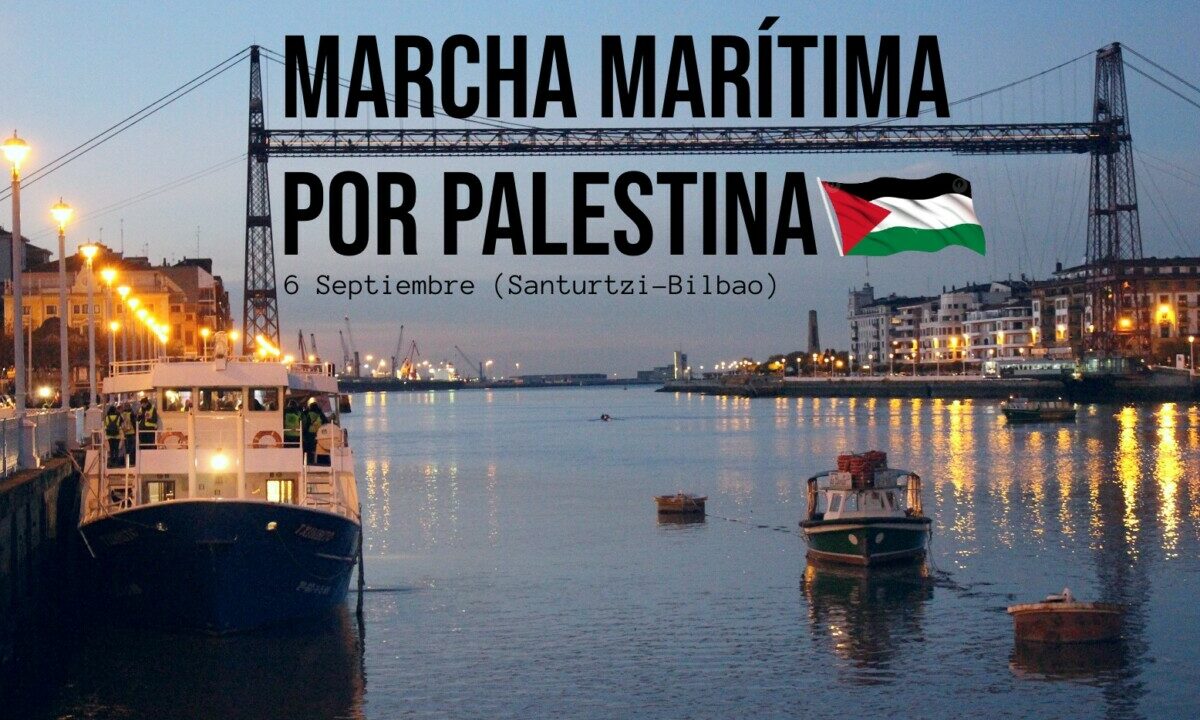 De Santurtzi a Gaza: una marcha marítima alza la voz por Palestina