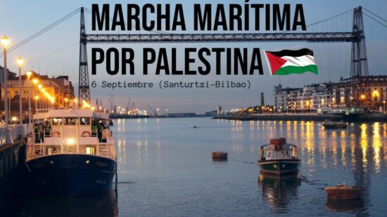 De Santurtzi a Gaza: una marcha marítima alza la voz por Palestina