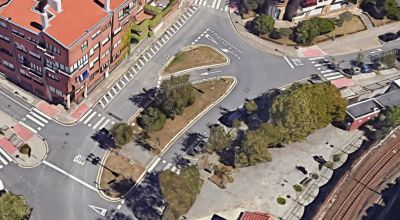 Getxo inicia obras en Neguri: nueva rotonda y aceras más seguras